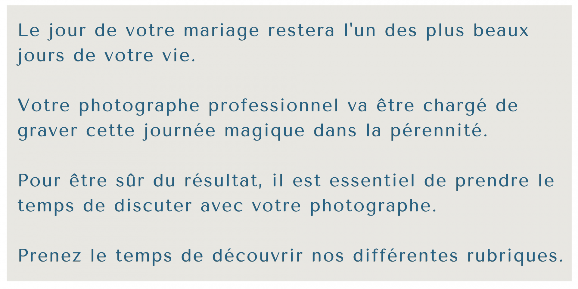 Le jour de votre mariage var