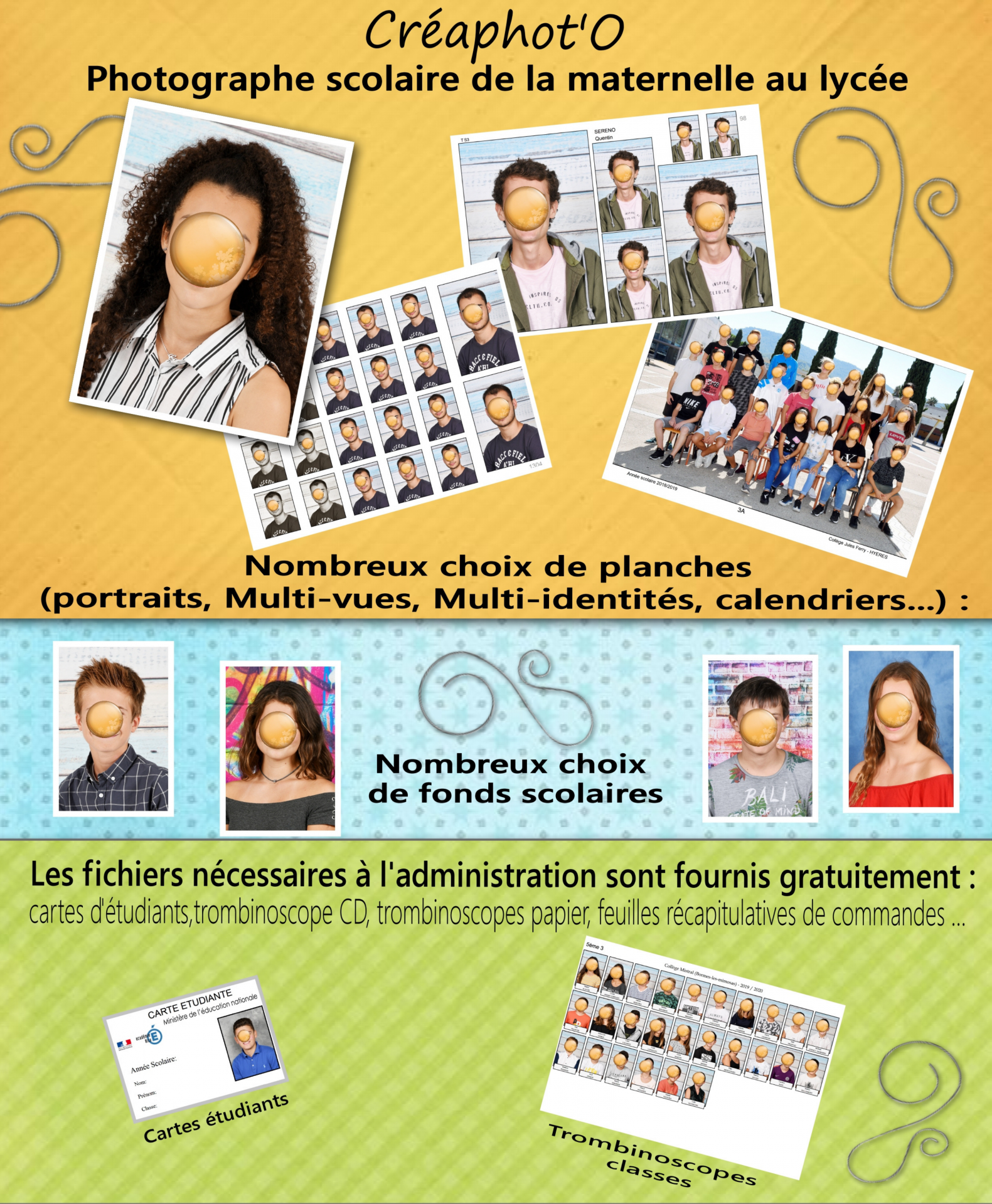 Photographe scolaire var