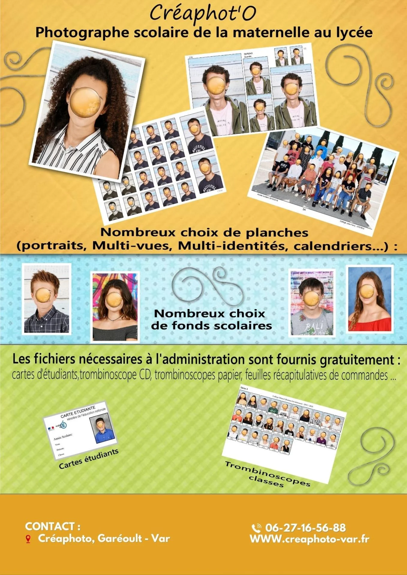 Photographe scolaire var