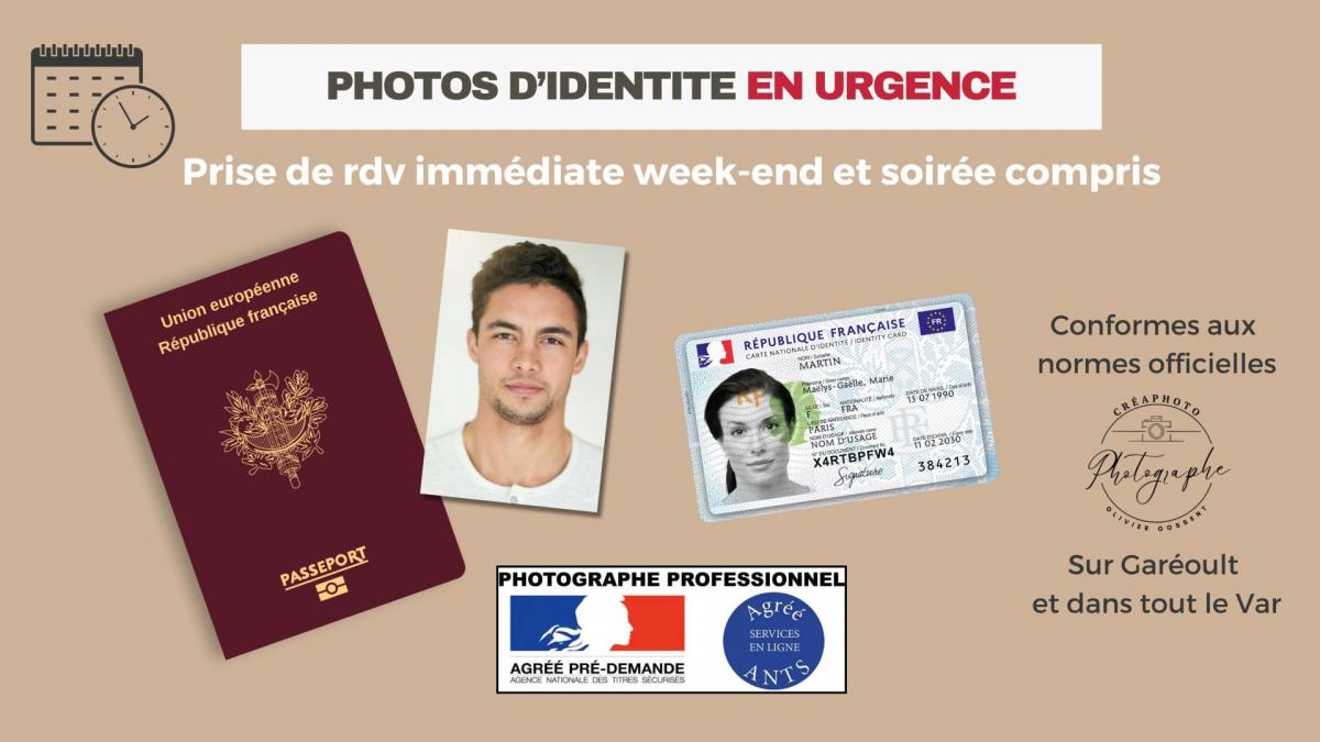 Photos d'identité en urgence à Garéoult et dans et le Var