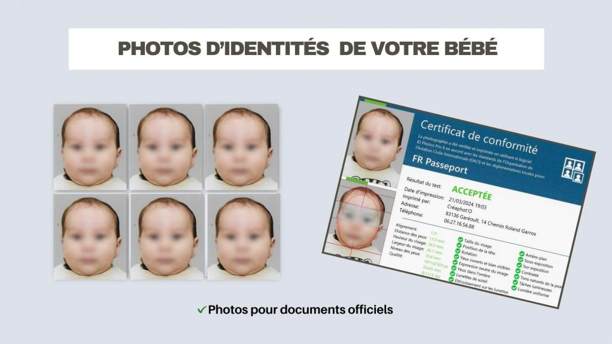 ¨Photos d'identités de bébé à Garéoult et dans les communes aux alentours